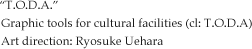 “T.O.D.A.” Graphic tools for cultural facilities (cl: T.O.D.A) Art direction: Ryosuke Uehara