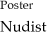 Poster Nudist