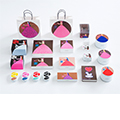 Package designs for brand of sweets (cl: Plaisir)