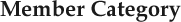 Member Category